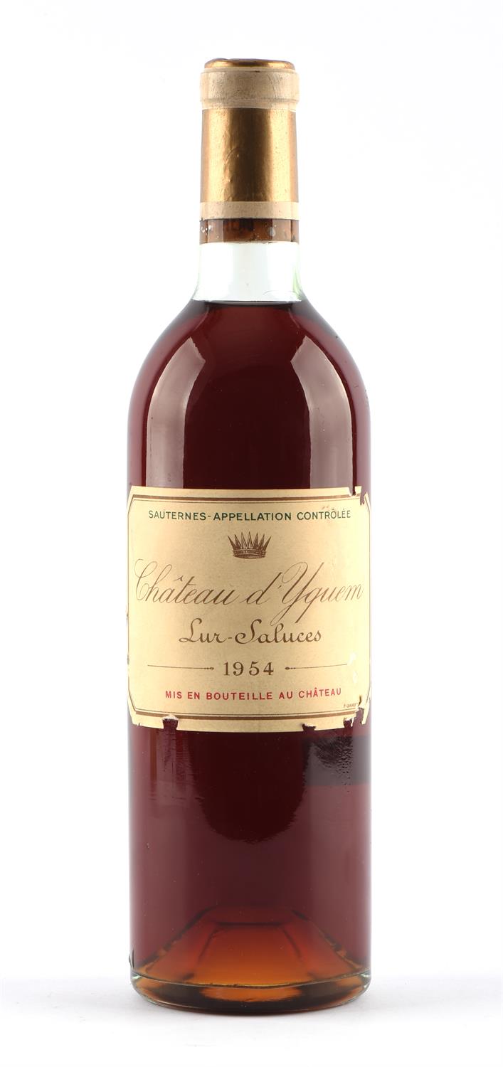 Sauternes, One bottle of 1954 Chateau d' Yquem Sur Saluces (1)