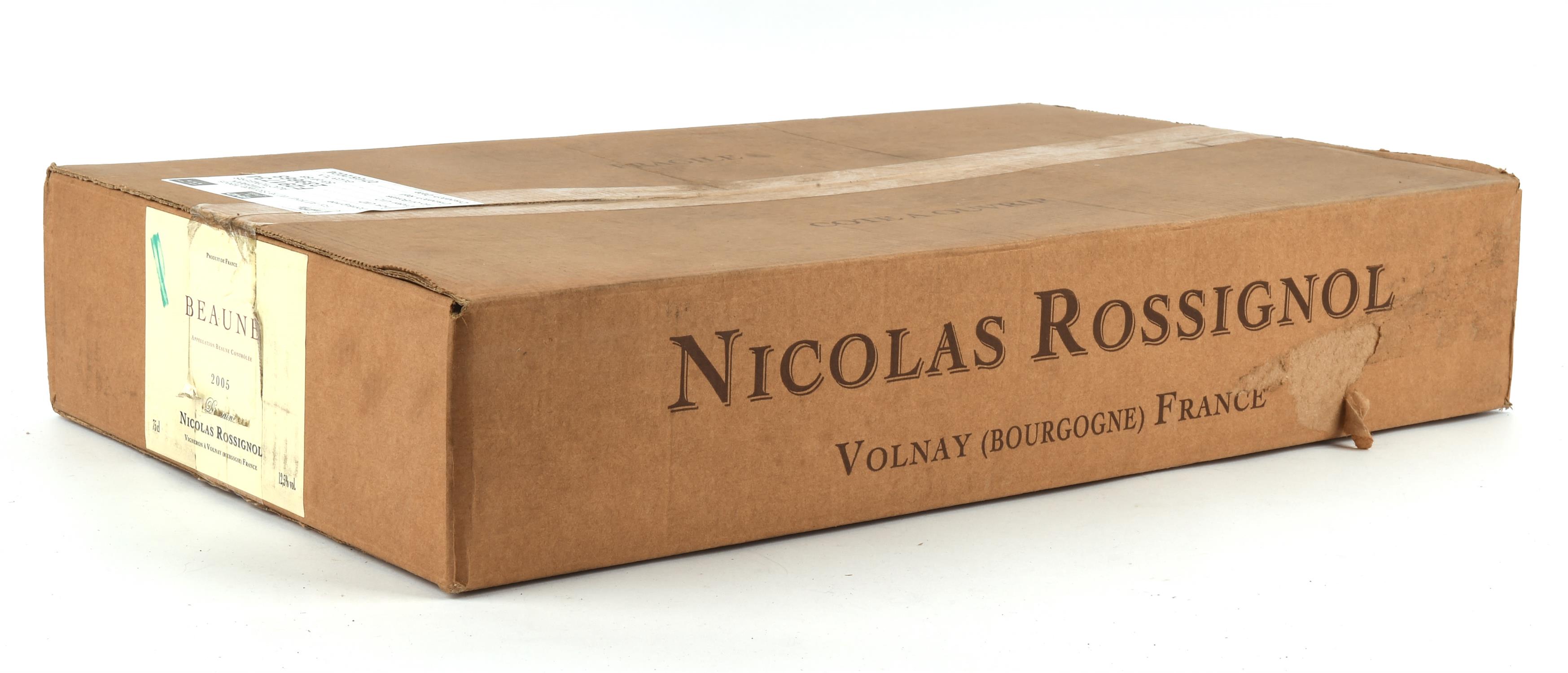 Burgundy wines, Beaune Nicholas Rossignal 2005, 6 bottles (6)