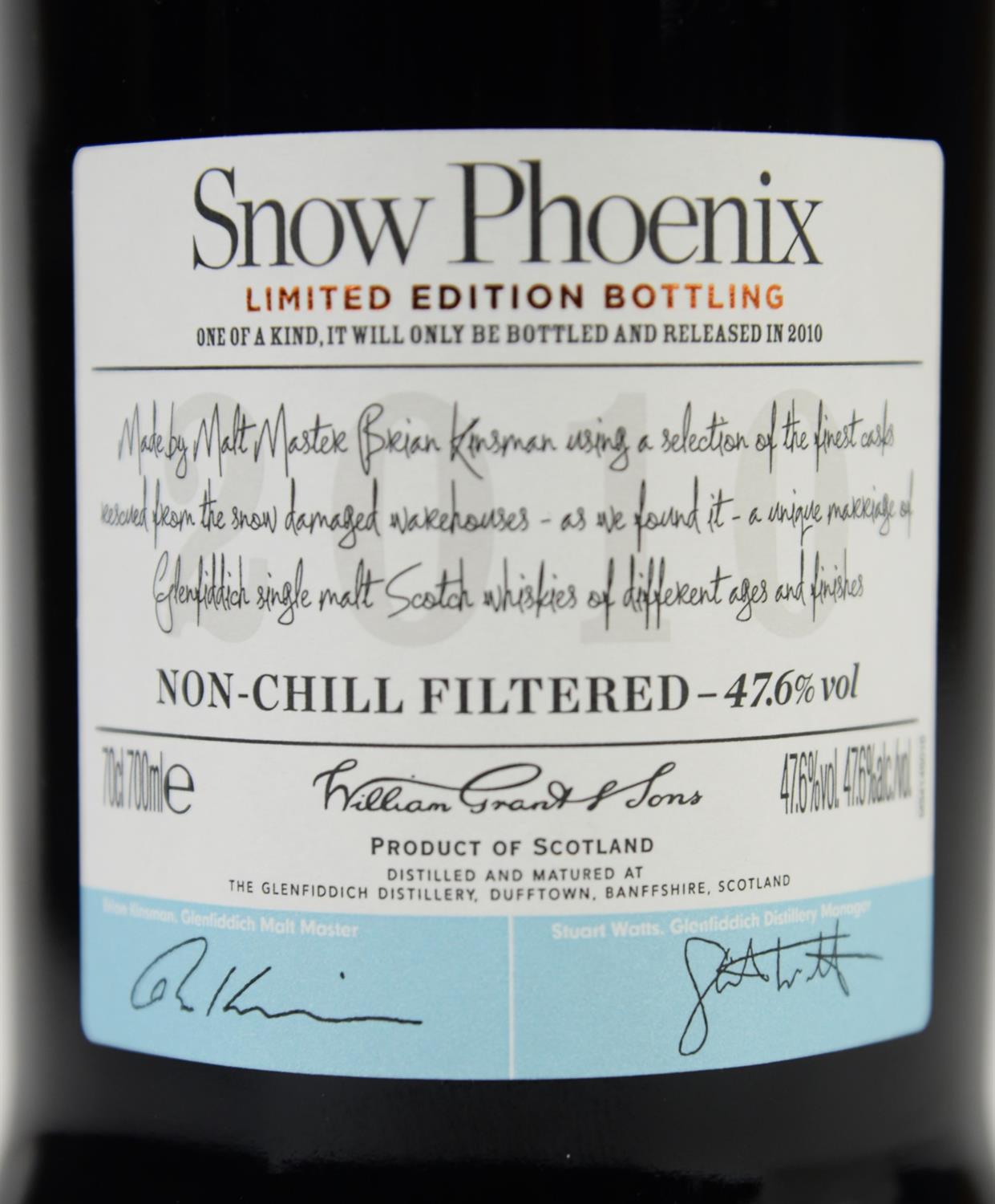 Whisky, Glenfiddich Snow Phoenix, 2010, in presentation tin - Image 7 of 7