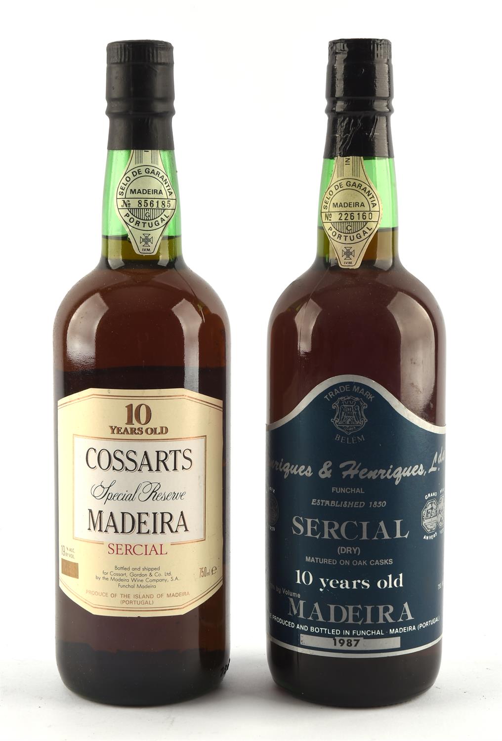 Madeira, Henriques and Henriques Sercial, 10 years, 1 bottle and Cossarts Special Reserve Madeira - Bild 2 aus 5