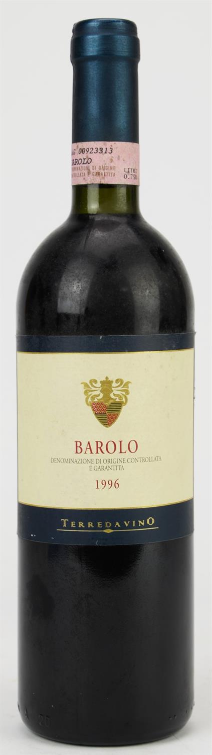Italian wine, Barolo Terredavino 1996, one bottle (1) Note: This wine has been supplied by