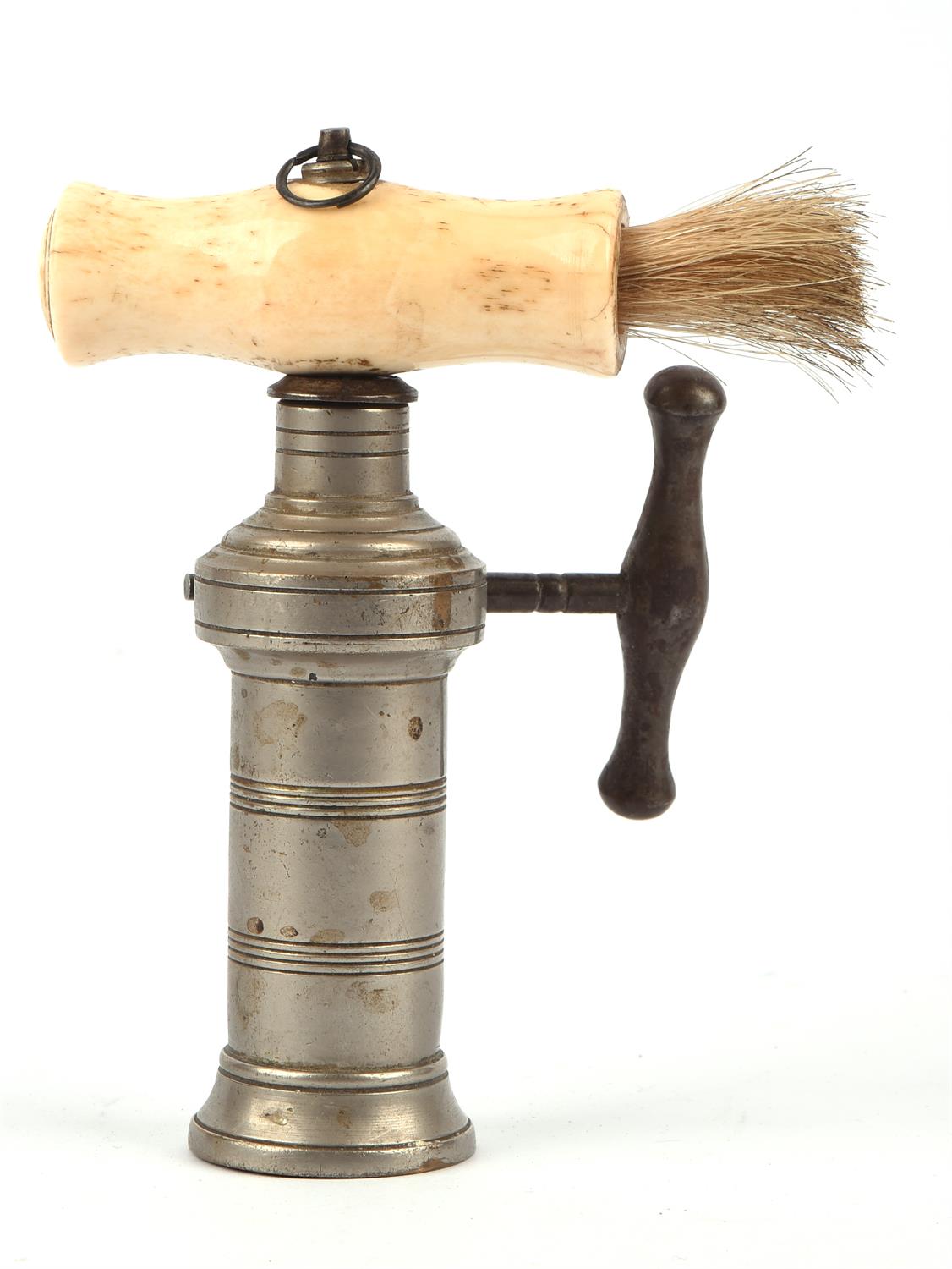 Patent corkscrew, 19th Century, with a bone handle, 26cm extended - Image 2 of 2