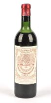 Bordeaux wine, Chateau Longueville Baron 1961 (1 bottle), ullage to top shoulder,