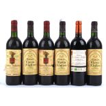 Bordeaux wines, Chateau gloria, St Julian, Henri Martin 1995, three bottles, Chateau Le Croix