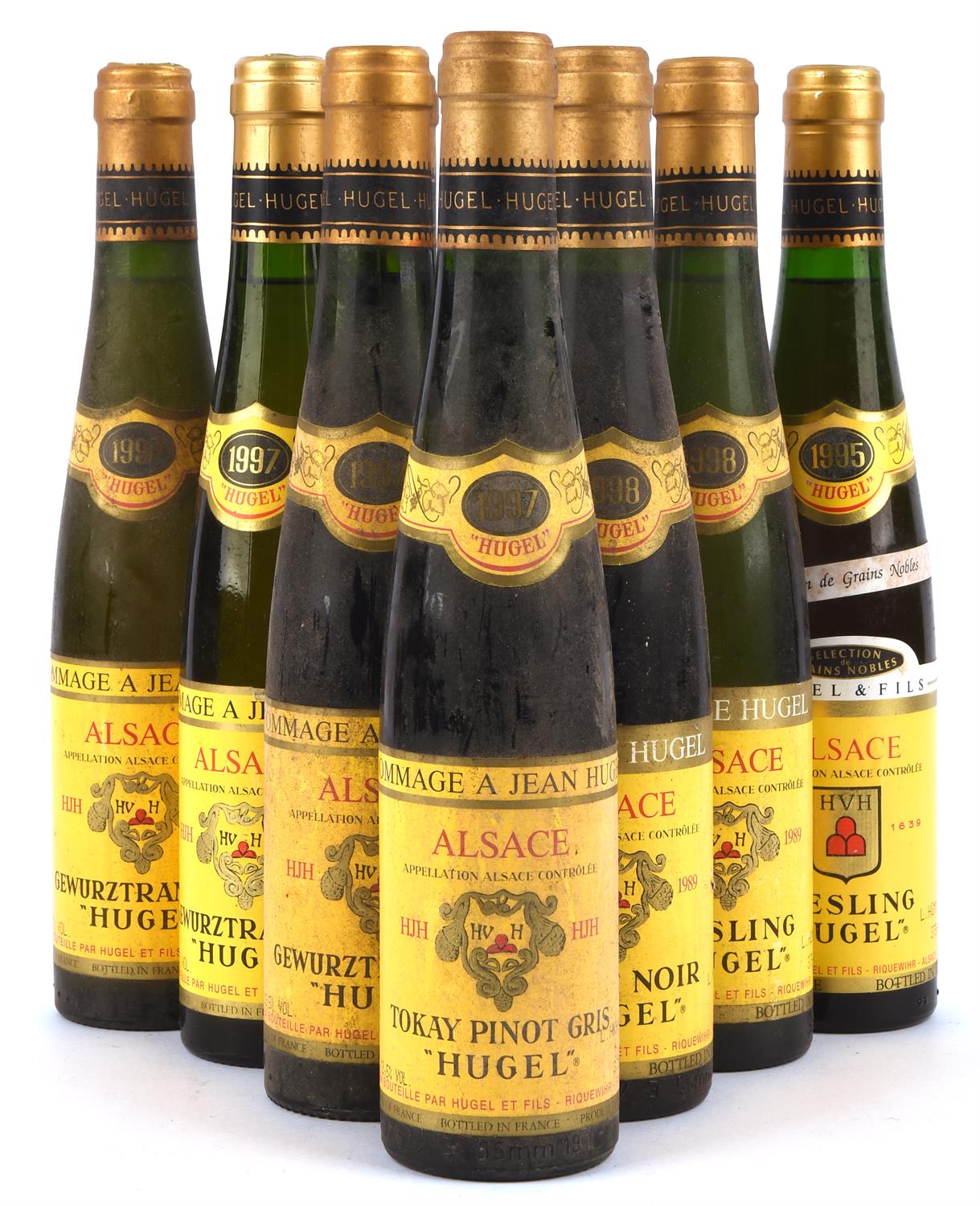 Alscace wines, Homage Hugel Gewürztraminer 1997, 5 bottles, Riesling 1995, 3 bottles, - Image 2 of 3