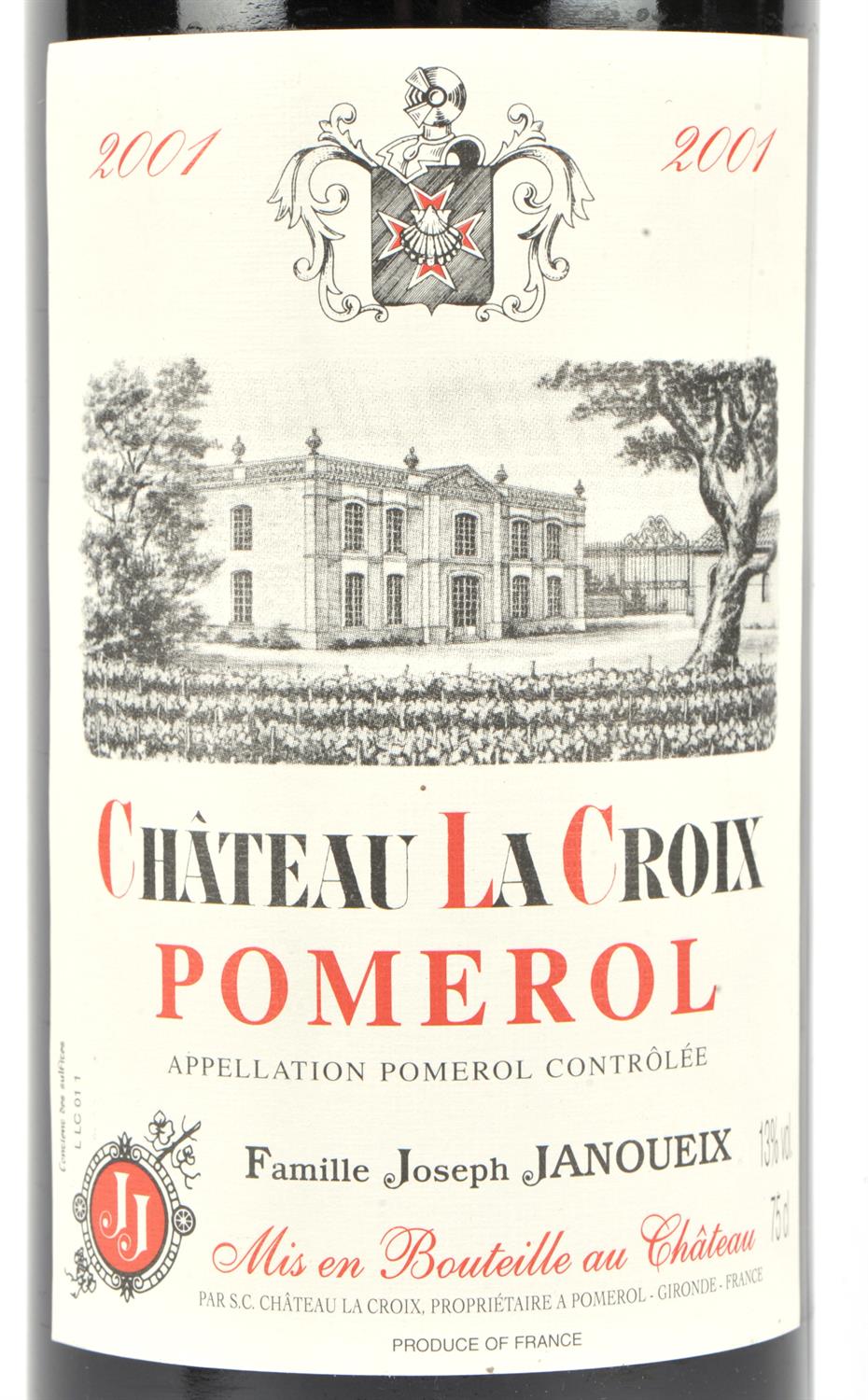 Bordeaux wine, Chateau Le Croix 2001, ten bottles (10). Note: This wine has been rested in - Image 2 of 3