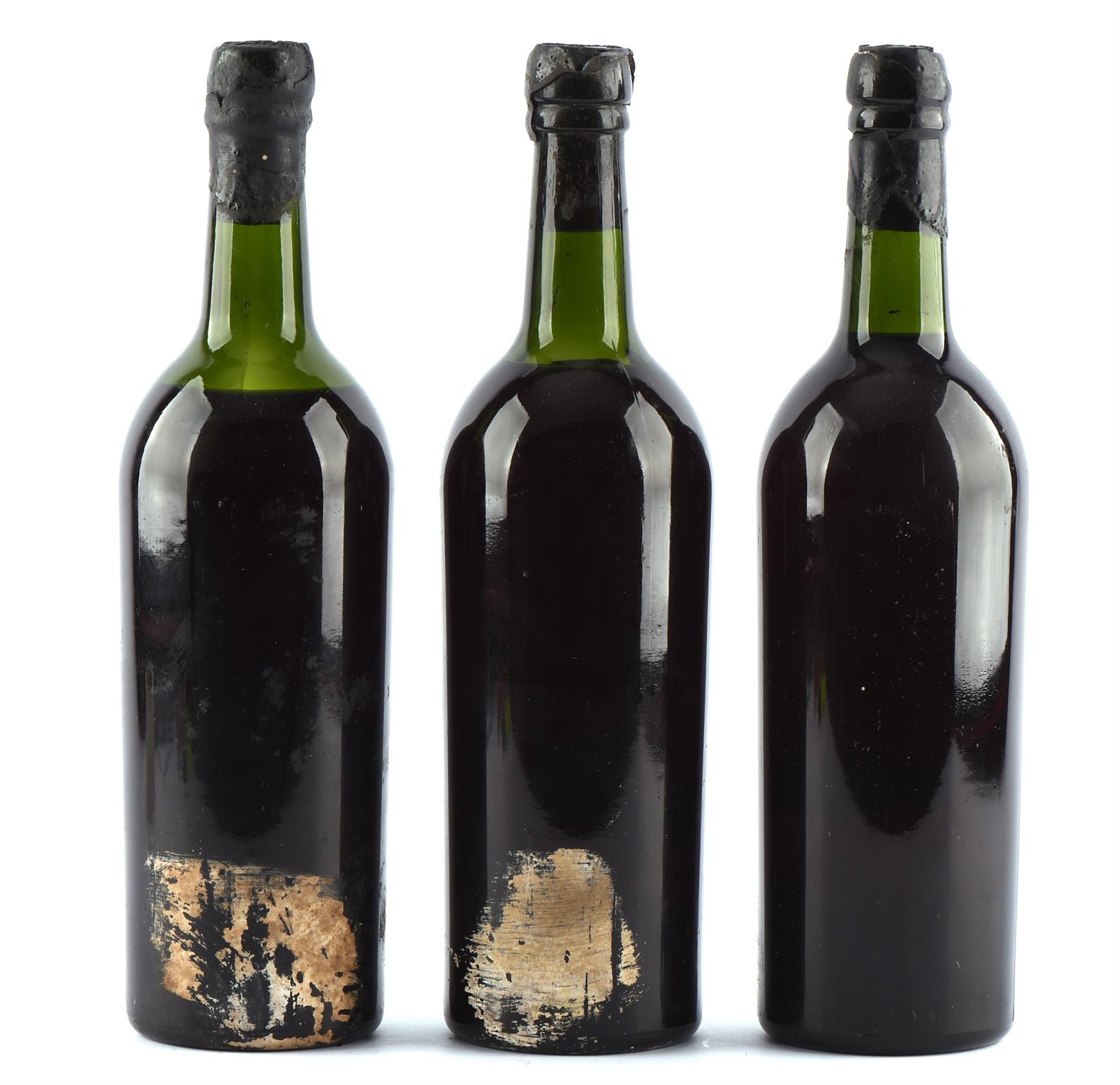 Port, Three bottles of 1963 Fonseca's vintage port. (lacking labels). (3)