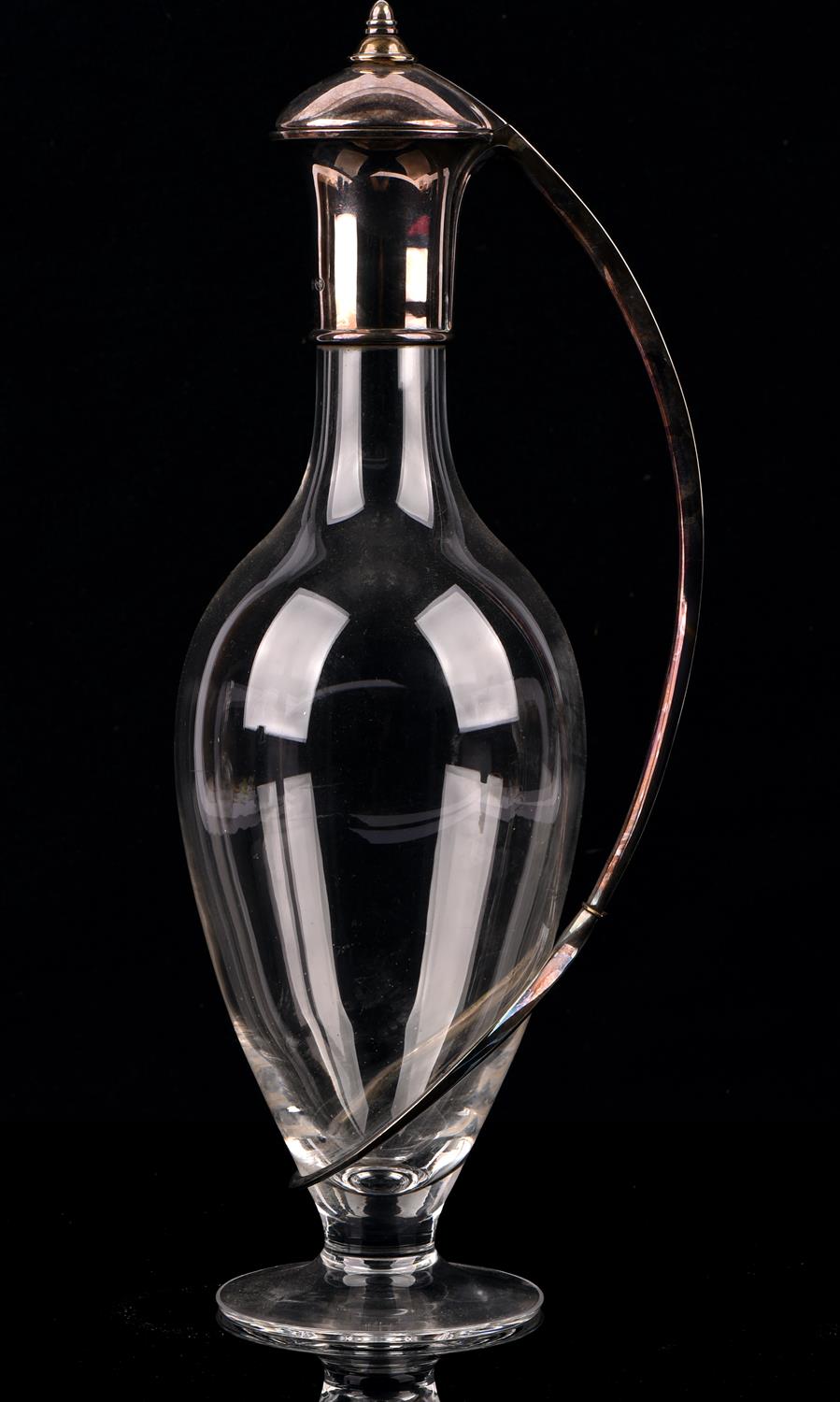 Martin Pugh for Mappin and Webb, a silver mounted claret jug, signed to the interior lid, - Image 3 of 3