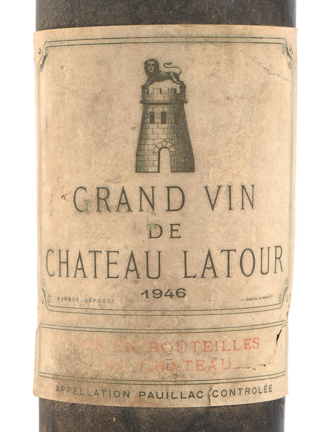 Bordeaux wine, Chateau Latour 1946, 1 bottle - Image 2 of 3