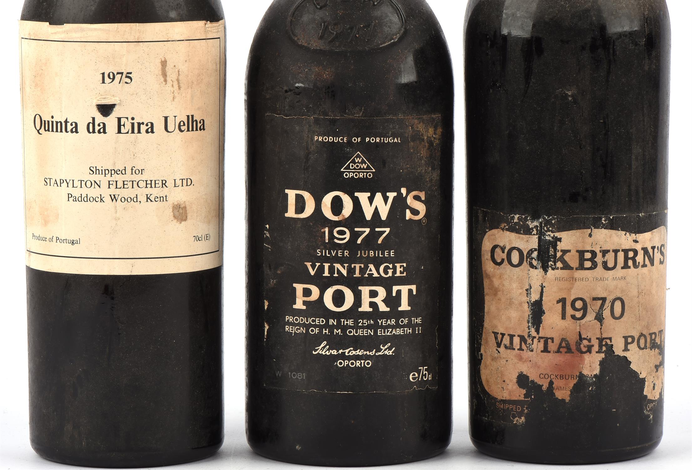 Port, Dows 1977, Cockburns 1970, Quinta da Eira Velha 1975, three bottles(3) - Image 2 of 3
