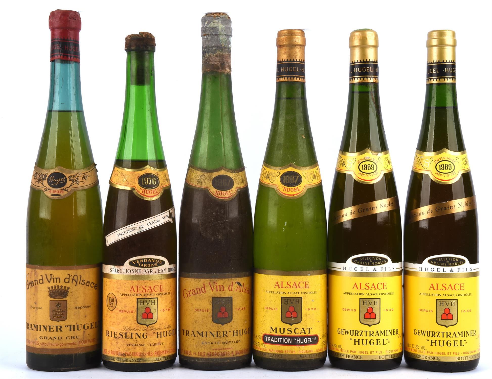 Alscace wines, Homage Hugel Gewürztraminer 1997, 5 bottles, Riesling 1995, 3 bottles, - Image 3 of 3