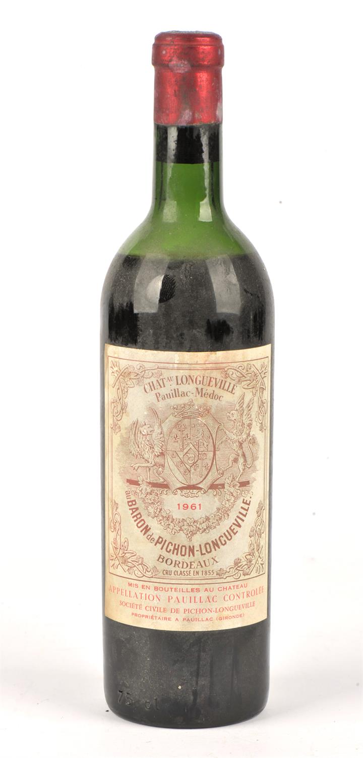 Bordeaux wine, Chateau Longueville Baron 1961 (1 bottle) Note: This wine has been supplied by