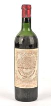 Bordeaux wine, Chateau Longueville Baron 1961 (1 bottle) Note: This wine has been supplied by