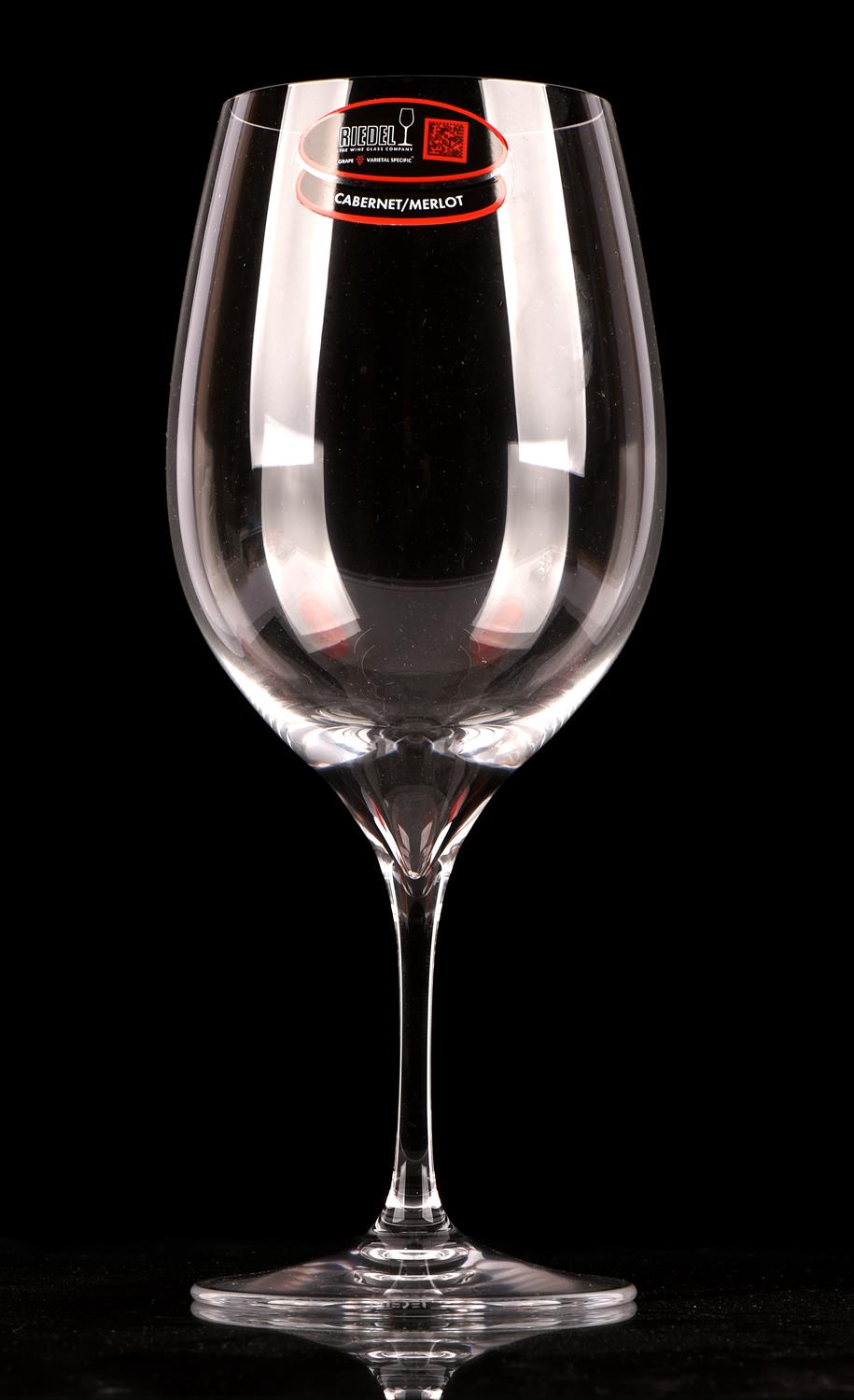 Riedel, six Vinum Bordeaux pattern glasses, boxed, with 2 addition Riedel Cabernet/Merlot wine