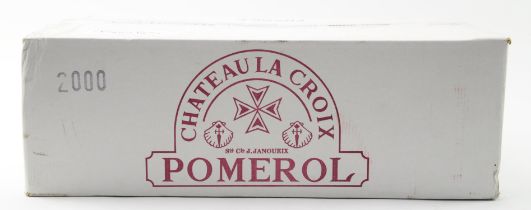 Bordeaux wine, Chateau Le Croix 2000, twelve bottles(12) Note: This wine has been rested in