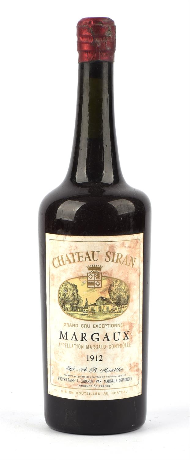 Bordeaux wines, Chateau Siron 1912, Grand Cru Margaux, 1 bottle