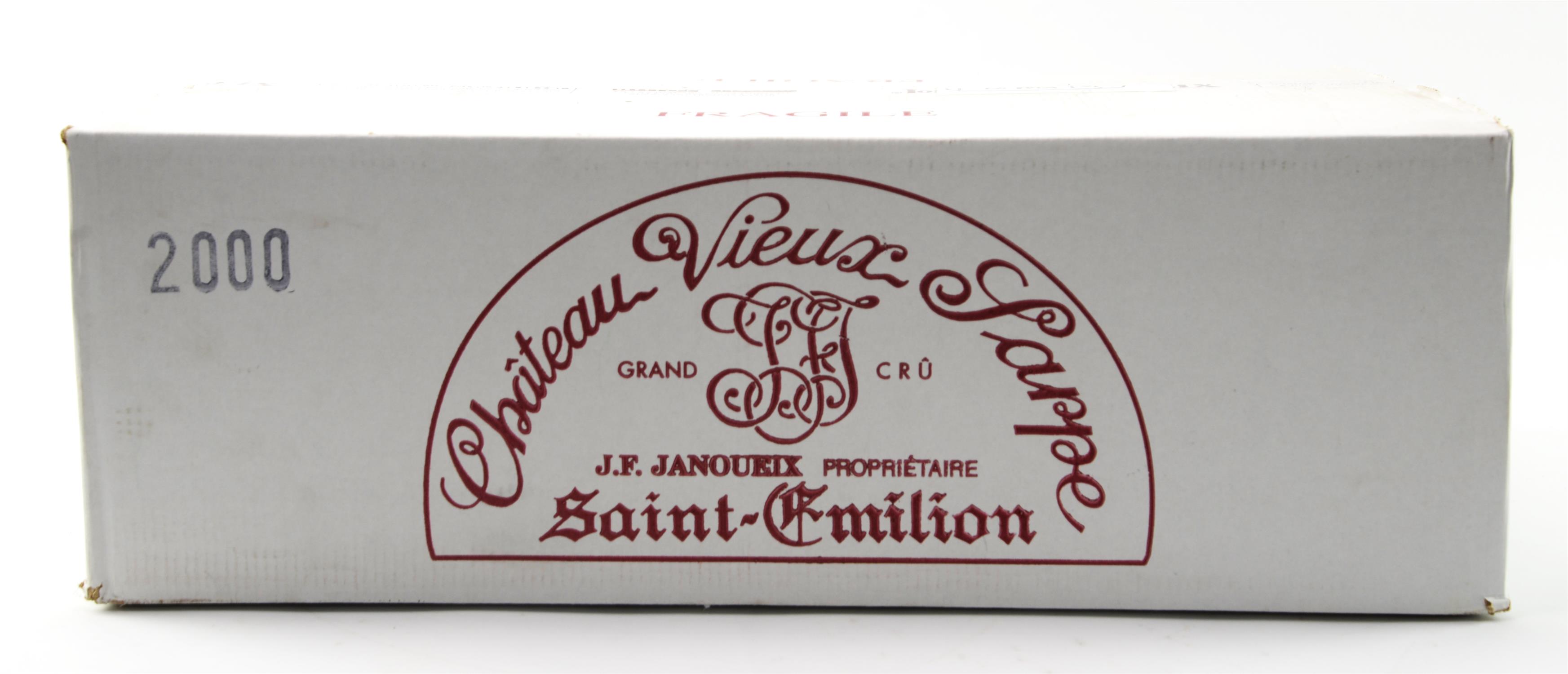 Bordeaux wines, Chateau Le Vieux Sarpe 2000, twelve bottles (12) Note: This wine has been rested in