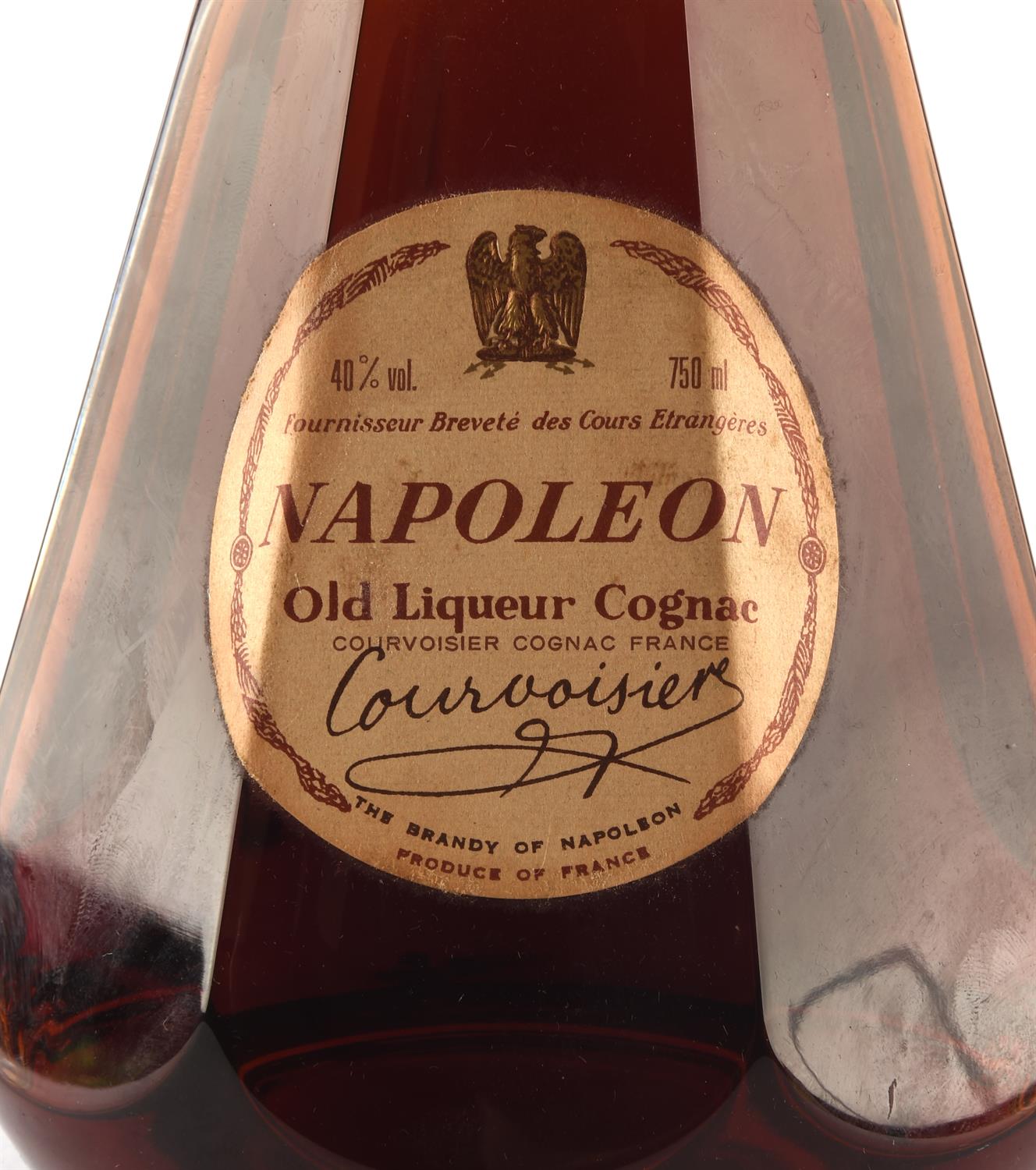 Cognac, Napoleon Old Liqueur, numbered to neck DK 1989, in a presentation case, with a Baccarat - Bild 3 aus 5