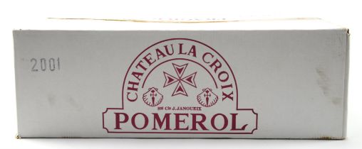 Bordeaux wine, Chateau Le Croix 2001, twelve bottles(12) Note: This wine has been rested in
