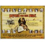Agatha Christies 'Death on the Nile' (1978), British Quad film poster, starring Peter Ustinov,