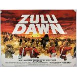 Zulu Dawn (1979), British Quad film poster, starring Burt Lancaster and Peter O'Toole, (folded),