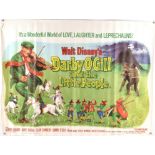 Six British Quad and One Sheet film posters, includes, Darby O’Gill and the Little People,