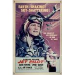 Jet Pilot (1957), US / International One Sheet, 41 x 27 inches, folded, 1979 rerelease.