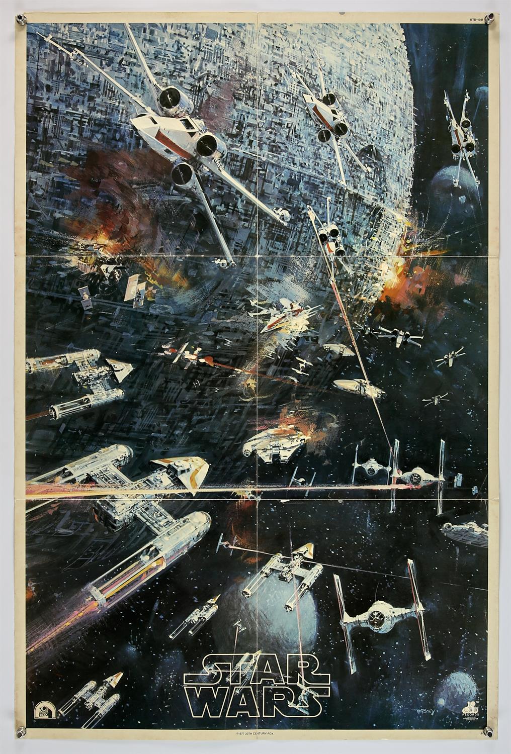 Star Wars (1977), US, soundtrack insert, 33 x 22 inches, folded, 20th Century Records Director