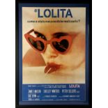Lolita (1962) Italian film poster, framed and glazed. H.112cm W.81cm.