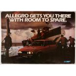 Austin Allegro - circa 1980 original factory poster, approx. 39" x 28" rolled.