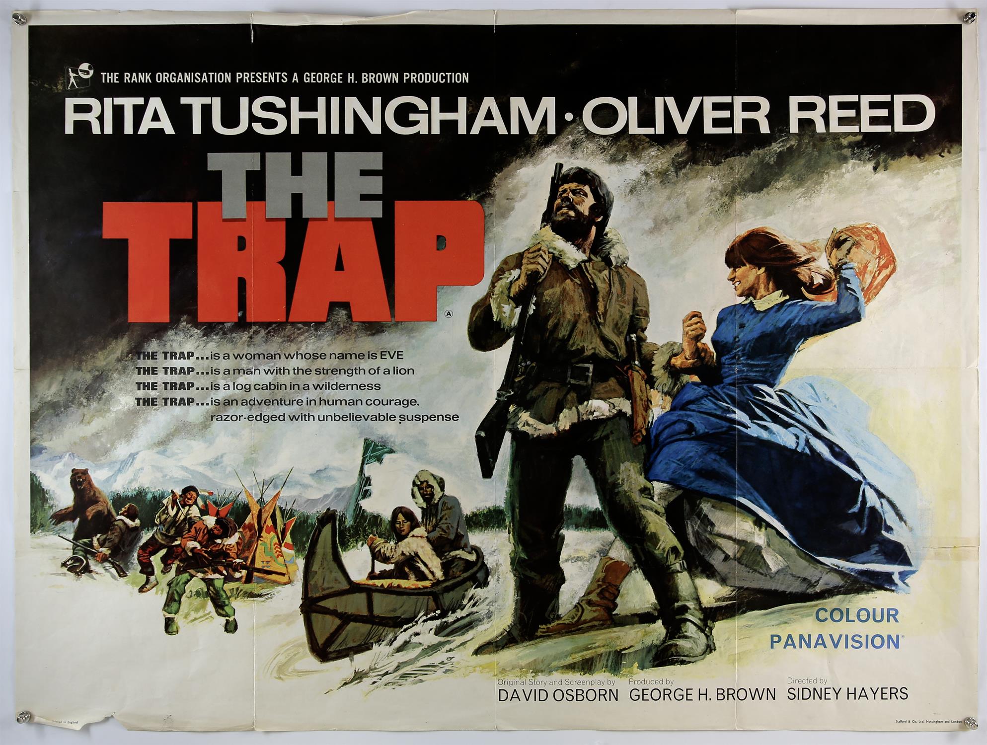 'Moment to Moment', British Quad poster starring Arthur Hill, 'The Trap', British Quad starring - Image 2 of 4