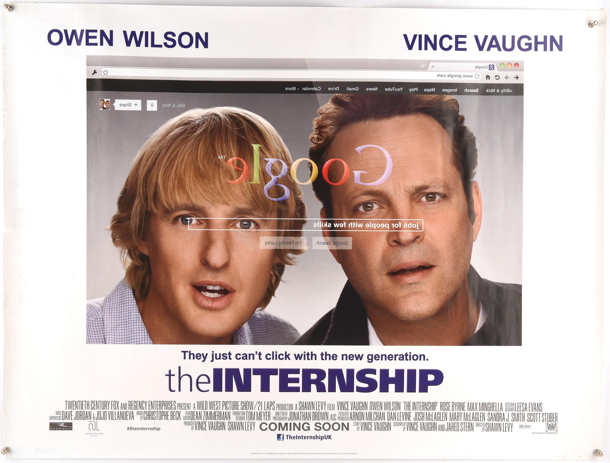 Fifteen British Quad film posters, includes, Golden Rendezvous/That’s Carry On; The Internship