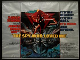 James Bond: The Spy Who Loved Me (1977) British Quad, Bob Peak artwork, 39.5 x 29.