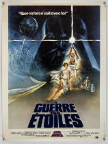 Star Wars (1977), France, Moyenne, 31.5 x 23.5 inches, was folded now rolled, director George Lucas.