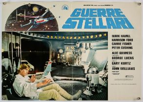 Star Wars (1977), Italian Photobusta, 26.5 x 18.5 inches, folded, Tom Jung artwork Director George