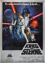 Star Wars (1977). German, A0 poster, 47 x 33 inches, folded, Tom Chantrell artwork, thicker paper.