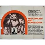 The Concert for Bangladesh (1972), British Quad film poster, (folded), 40 x 30 inches.