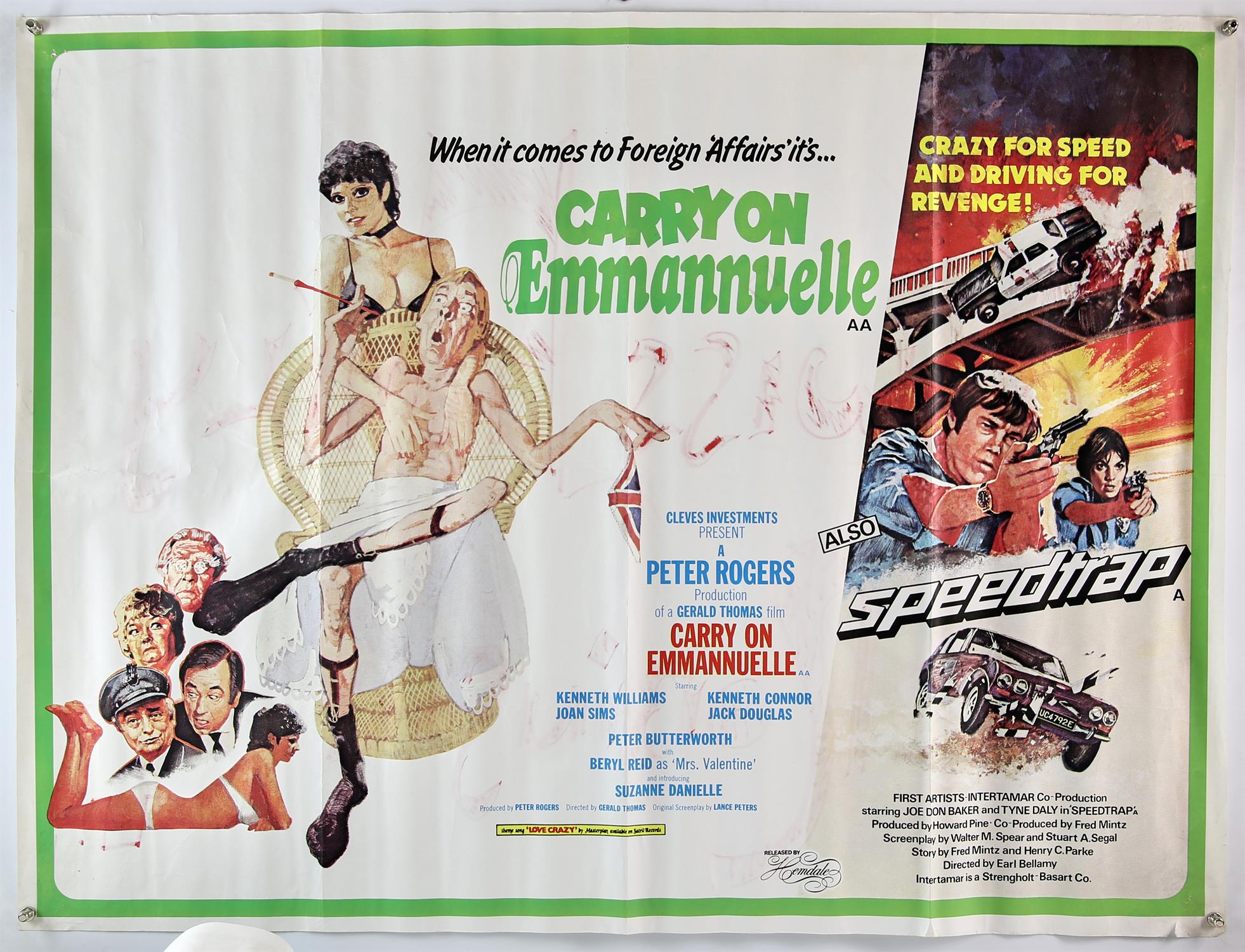 Fifteen British Quad film posters, includes, Carry On Emmannuelle; The Princess Bride; Sunshine; - Image 2 of 8