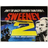 Sweeney 2 (1978) British Quad film poster, was folded now rolled, 30 x 40 inches Director Tom Clegg