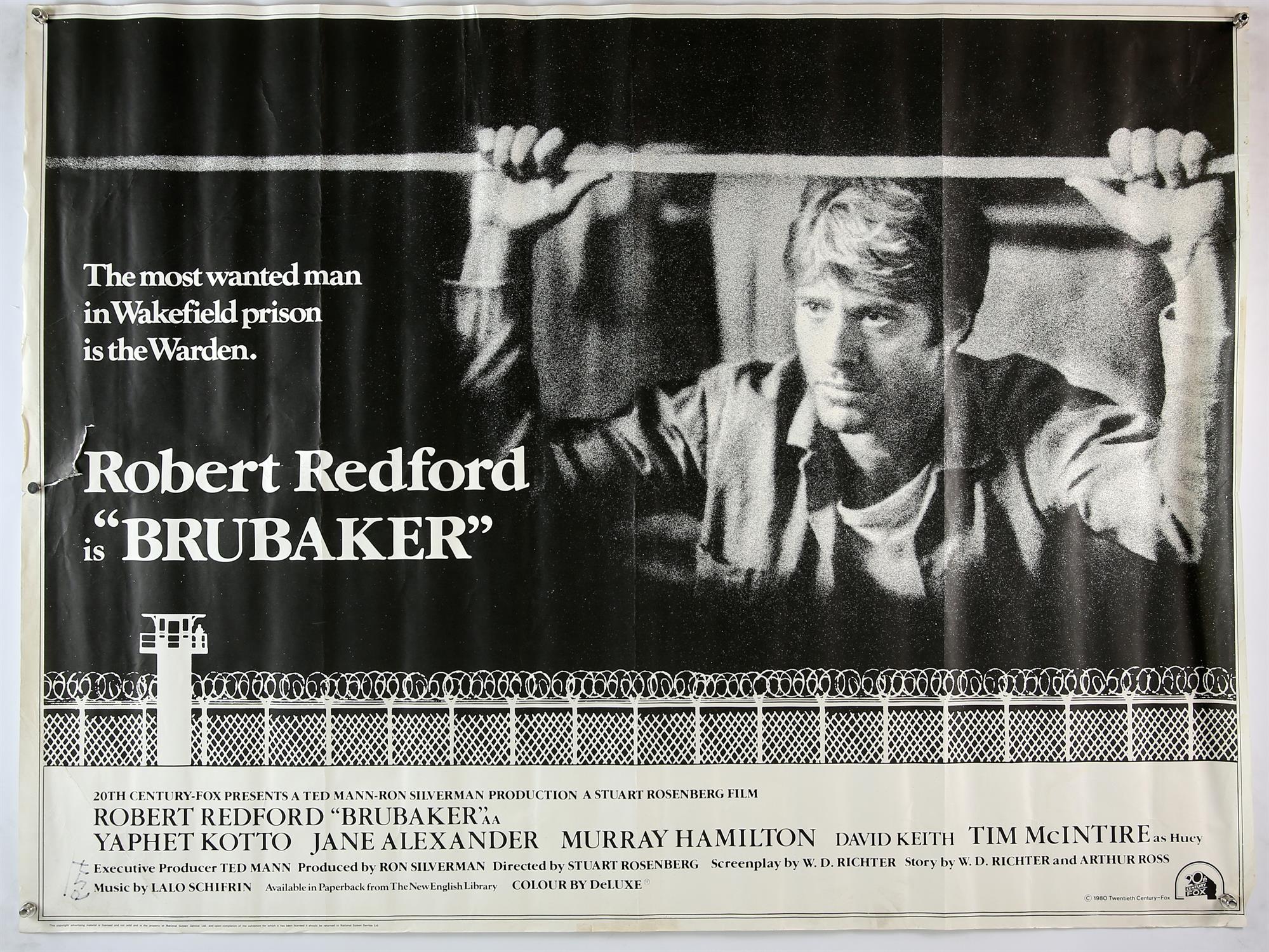 AMENDED DESCRIPTION Fifteen British Quad film posters, includes, Brubaker; The Color Purple; Cobra; - Image 2 of 7