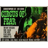 Circus of Fear (1966) British Quad film poster, was folded now rolled, 30 x 40 inches Director John