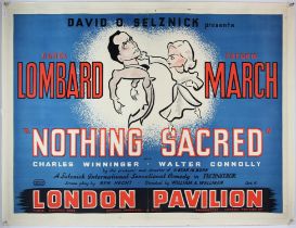 Nothing Sacred (1937) RR British Quad film poster