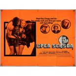 Open Season (1974), British quad, folded, 40 x 30 inches Director Peter Collinson,