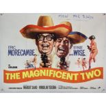 The Magnificent Two (1967), British Quad film poster, starring Eric Morecambe and Ernie Wise,