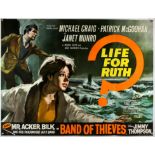 Life For Ruth (1962), British Quad, folded, 39 x 30 inches, with lower banner title Band of