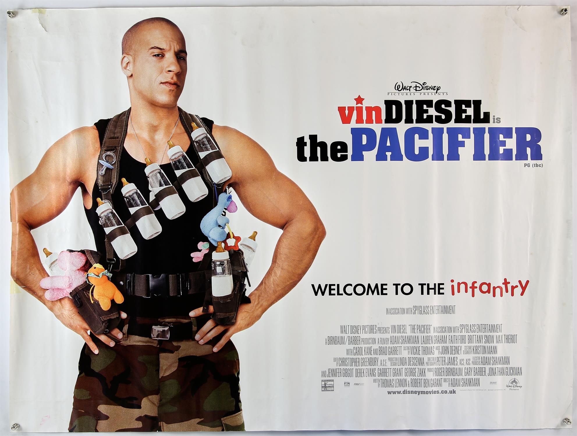 Fifteen British Quad film posters, includes, Van Diesel is the Pacifier; Flubber Advance; An - Bild 2 aus 3