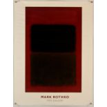 Mark Rothko Tate Gallery Print (1996) rolled, 31.5 by 23.5 inches, print entitled Red Light Over