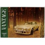 Aston Martin Vantage - Circa 1976 original factory poster, approx. 39" x 27" rolled.