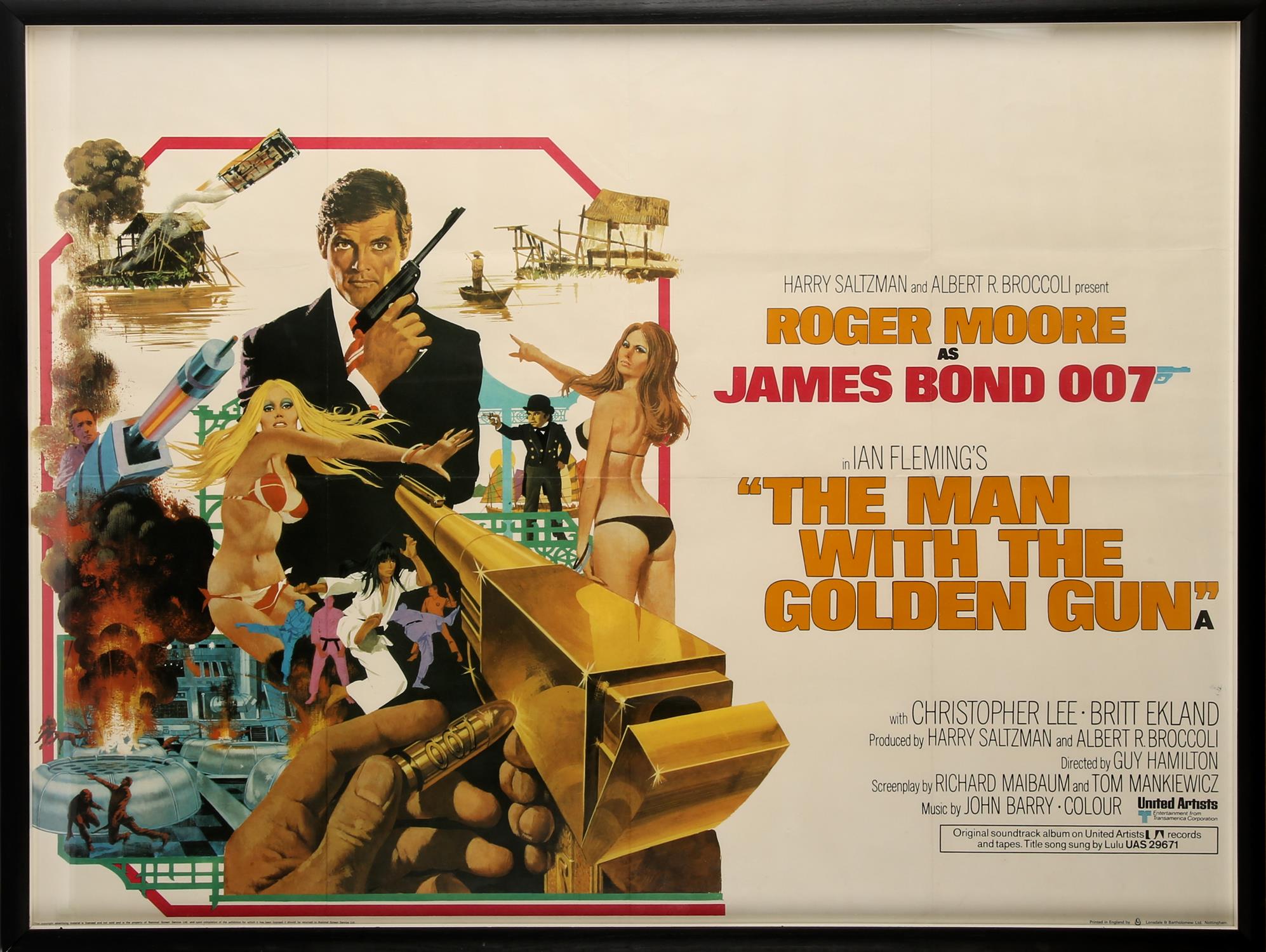 James Bond: The Man With Golden Gun (1974) British Quad, artwork by Robert McGinnis, 39 x 29.