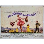 The Sound of Music (1965), British Quad film poster, starring Julie Andrews, (folded),